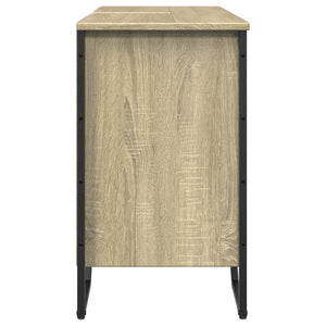 vidaXL Bathroom Sink Cabinet Sonoma Oak 91x35x60 cm Engineered Wood