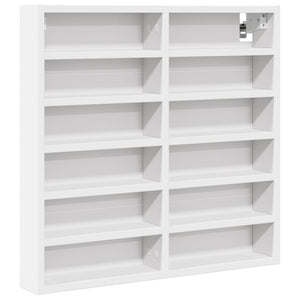 vidaXL Vitrine Cabinet White 60x8.5x58 cm Engineered Wood