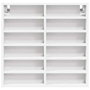 vidaXL Vitrine Cabinet White 60x8.5x58 cm Engineered Wood