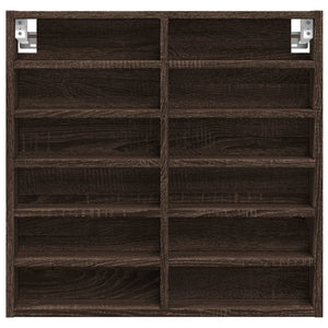 vidaXL Vitrine Cabinet Brown Oak 60x8.5x58 cm Engineered Wood