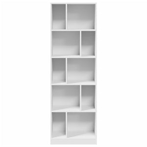 vidaXL Bookcase White 57x28.5x174 cm Engineered Wood