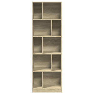 vidaXL Bookcase Sonoma Oak 57x28.5x174 cm Engineered Wood