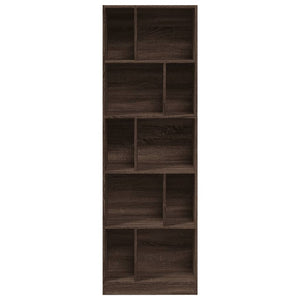 vidaXL Bookcase Brown Oak 57x28.5x174 cm Engineered Wood