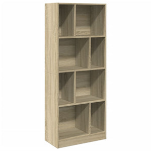 vidaXL Bookcase Sonoma Oak 57x28.5x141 cm Engineered Wood