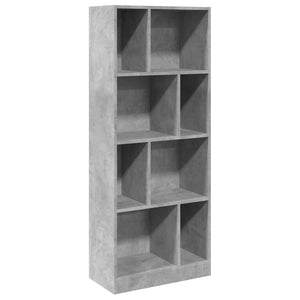 vidaXL Bookcase Concrete Grey 57x28.5x141 cm Engineered Wood