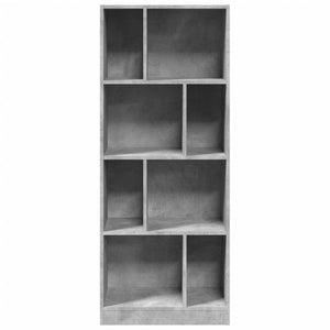 vidaXL Bookcase Concrete Grey 57x28.5x141 cm Engineered Wood