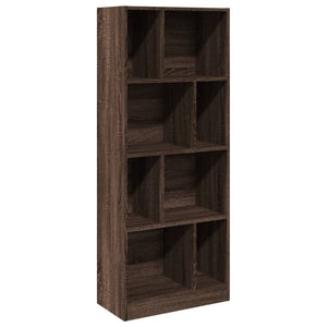 vidaXL Bookcase Brown Oak 57x28.5x141 cm Engineered Wood