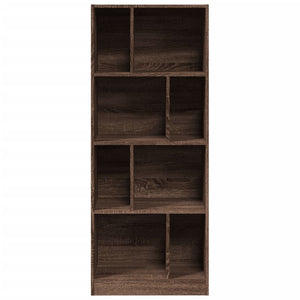 vidaXL Bookcase Brown Oak 57x28.5x141 cm Engineered Wood