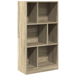 vidaXL Bookcase Sonoma Oak 57x28.5x107.5 cm Engineered Wood