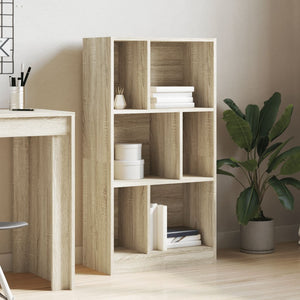 vidaXL Bookcase Sonoma Oak 57x28.5x107.5 cm Engineered Wood