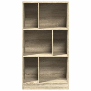 vidaXL Bookcase Sonoma Oak 57x28.5x107.5 cm Engineered Wood