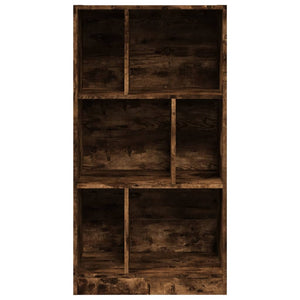 vidaXL Bookcase Smoked Oak 57x28.5x107.5 cm Engineered Wood