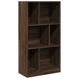 vidaXL Bookcase Brown Oak 57x28.5x107.5 cm Engineered Wood