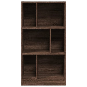 vidaXL Bookcase Brown Oak 57x28.5x107.5 cm Engineered Wood