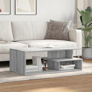 vidaXL Coffee Table Grey Sonoma 102x55x35 cm Engineered Wood