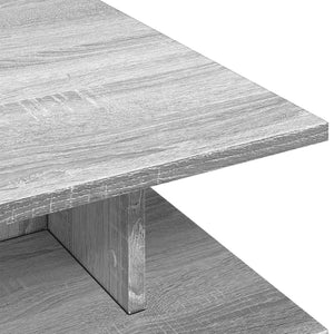 vidaXL Coffee Table Grey Sonoma 102x55x35 cm Engineered Wood