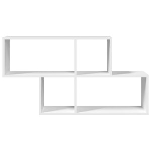 vidaXL Wall Shelf White 100x20x53 cm Engineered Wood