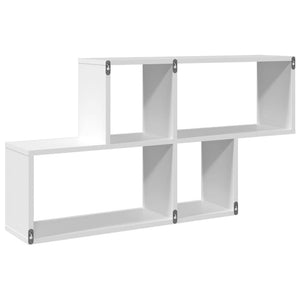 vidaXL Wall Shelf White 100x20x53 cm Engineered Wood