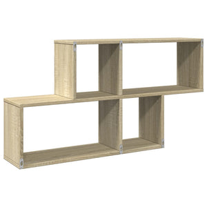 vidaXL Wall Shelf Sonoma Oak 100x20x53 cm Engineered Wood