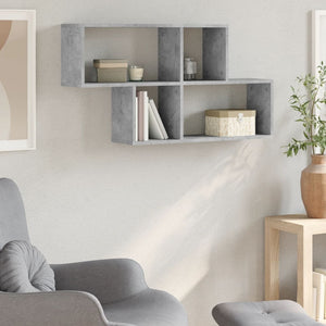 vidaXL Wall Shelf Concrete Grey 100x20x53 cm Engineered Wood