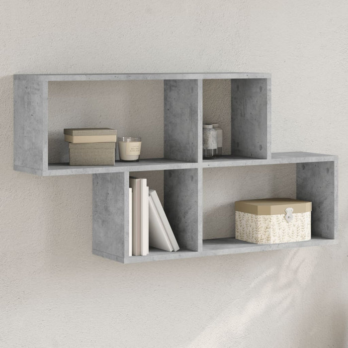 vidaXL Wall Shelf Concrete Grey 100x20x53 cm Engineered Wood