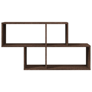 vidaXL Wall Shelf Brown Oak 100x20x53 cm Engineered Wood