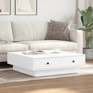 vidaXL Coffee Table White 90x90x28 cm Engineered Wood