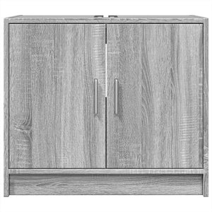 vidaXL Sink Cabinet Grey Sonoma 63x29x55 cm Engineered Wood