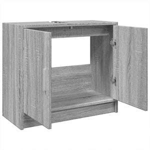 vidaXL Sink Cabinet Grey Sonoma 63x29x55 cm Engineered Wood