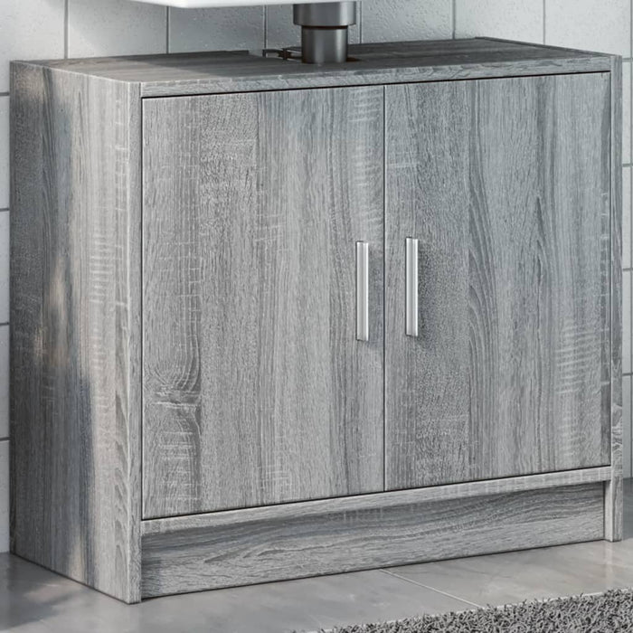 vidaXL Sink Cabinet Grey Sonoma 63x29x55 cm Engineered Wood