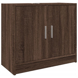 vidaXL Sink Cabinet Brown Oak 63x29x55 cm Engineered Wood