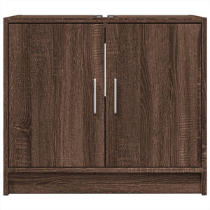 vidaXL Sink Cabinet Brown Oak 63x29x55 cm Engineered Wood