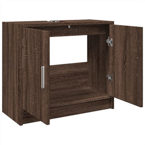 vidaXL Sink Cabinet Brown Oak 63x29x55 cm Engineered Wood