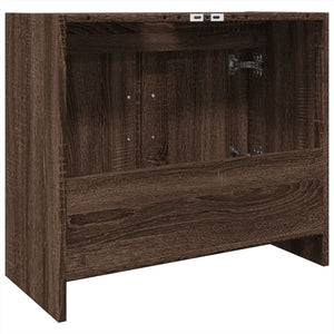 vidaXL Sink Cabinet Brown Oak 63x29x55 cm Engineered Wood