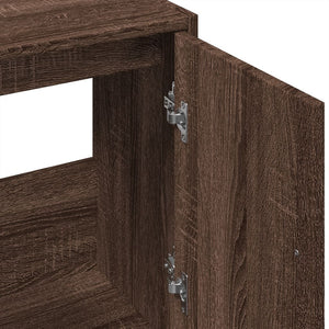 vidaXL Sink Cabinet Brown Oak 63x29x55 cm Engineered Wood