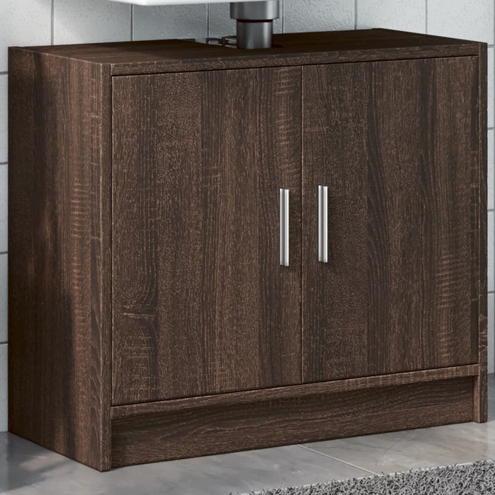 vidaXL Sink Cabinet Brown Oak 63x29x55 cm Engineered Wood