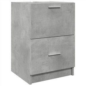 vidaXL Sink Cabinet Concrete Grey 40x37x59 cm Engineered Wood