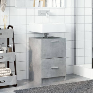 vidaXL Sink Cabinet Concrete Grey 40x37x59 cm Engineered Wood