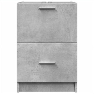 vidaXL Sink Cabinet Concrete Grey 40x37x59 cm Engineered Wood