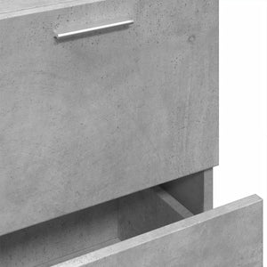 vidaXL Sink Cabinet Concrete Grey 40x37x59 cm Engineered Wood