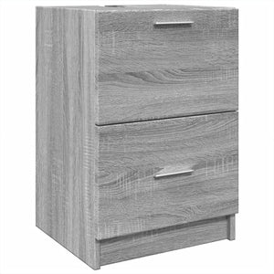 vidaXL Sink Cabinet Grey Sonoma 40x37x59 cm Engineered Wood