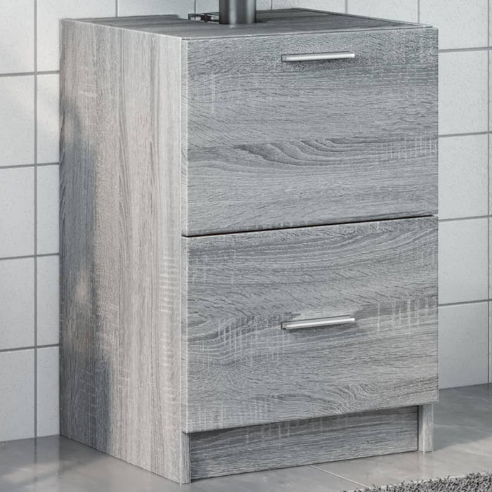 vidaXL Sink Cabinet Grey Sonoma 40x37x59 cm Engineered Wood