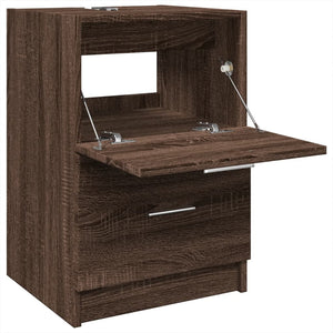 vidaXL Sink Cabinet Brown Oak 40x37x59 cm Engineered Wood