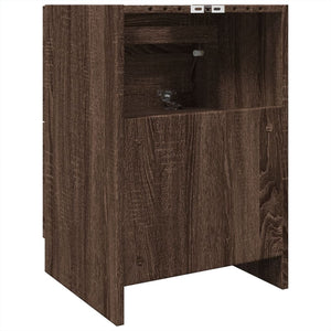 vidaXL Sink Cabinet Brown Oak 40x37x59 cm Engineered Wood