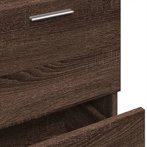 vidaXL Sink Cabinet Brown Oak 40x37x59 cm Engineered Wood