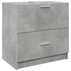 vidaXL Sink Cabinet Concrete Grey 59x37x59 cm Engineered Wood