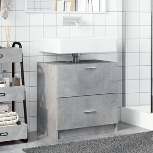 vidaXL Sink Cabinet Concrete Grey 59x37x59 cm Engineered Wood