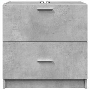 vidaXL Sink Cabinet Concrete Grey 59x37x59 cm Engineered Wood