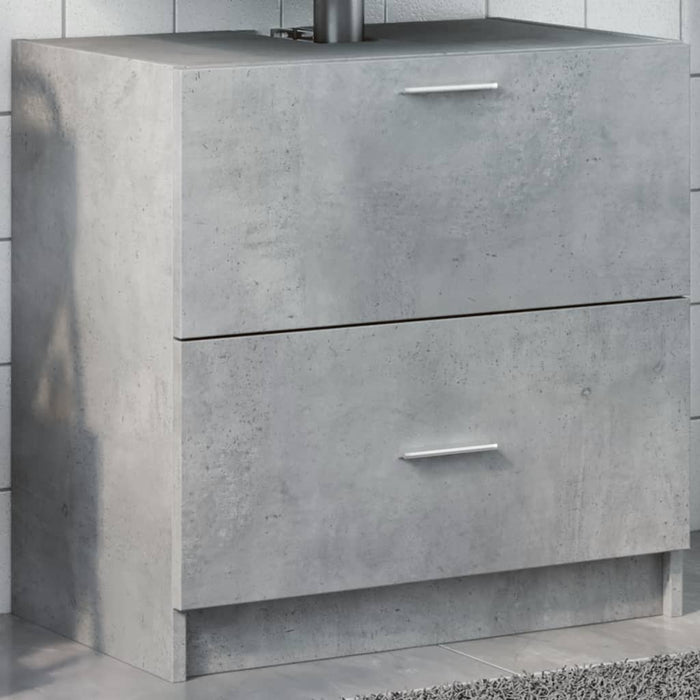 vidaXL Sink Cabinet Concrete Grey 59x37x59 cm Engineered Wood