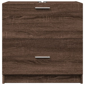 vidaXL Sink Cabinet Brown Oak 59x37x59 cm Engineered Wood